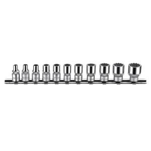 11PC 1/4″DR. SOCKET REEL SET 12PT 5/32″-9/16″