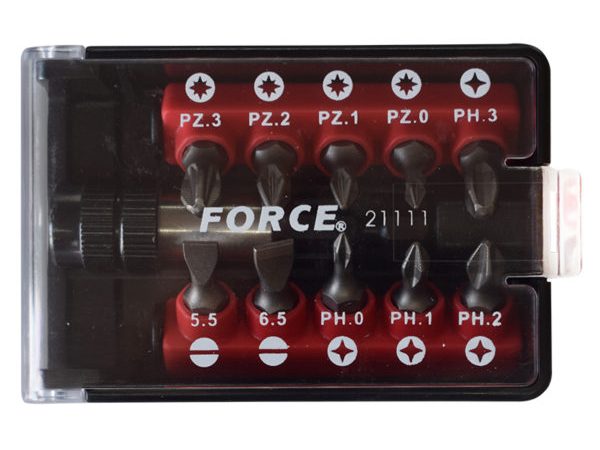 11PC 1/4" BIT SET 25MML