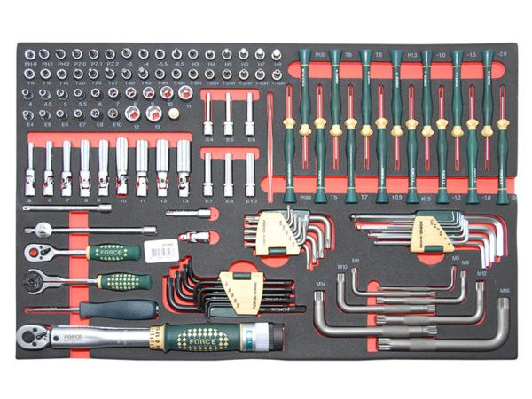126PC 1/4"DR. SOCKET COMBINATION & L KEY SET (EVA)