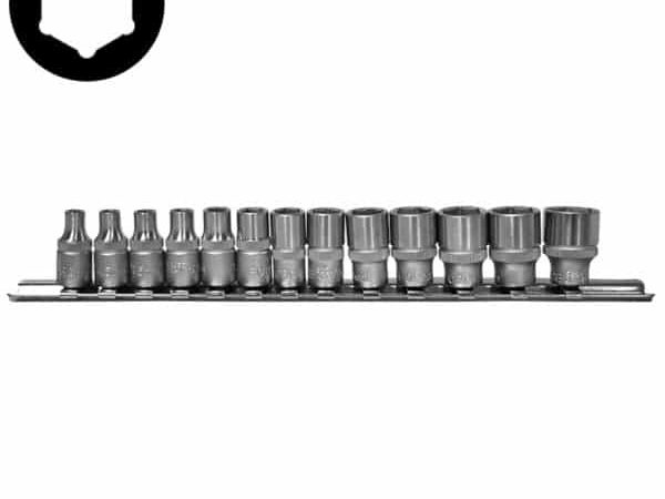 13PC 1/4"DR. SOCKET REEL SET 6PT 4-14MM