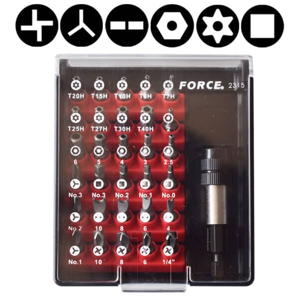 31PC 1/4" BIT SET 25MML