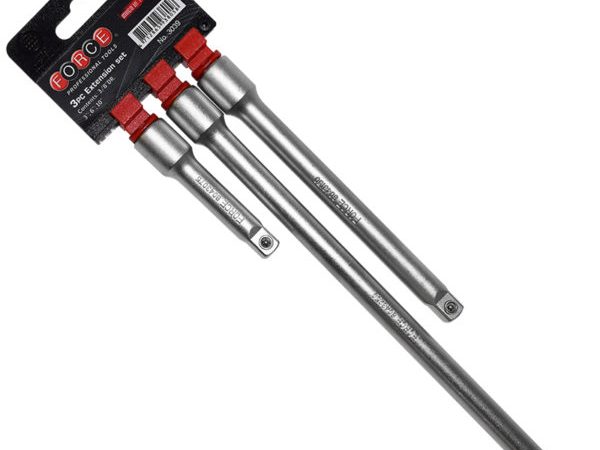 3PC 3/8"DR. EXTENSION SET 3"(75MM) 6"(150MM) 10"(250MM)