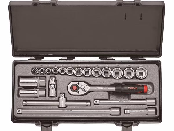 21PC 3/8"DR. 12PT. FLANK SOCKET SET 12PT.(1/4"-7/8")