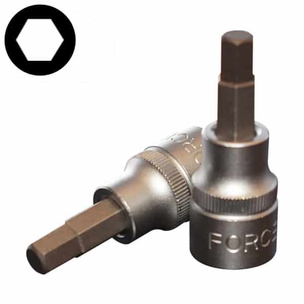 3/8"DR. HEX SOCKET BIT 7MM 50MML