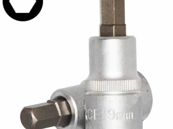 1/2"DR. HEX SOCKET BIT 9MM 55MML