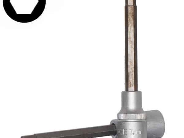1/2"DR. HEX SOCKET BIT 7MM 110MML
