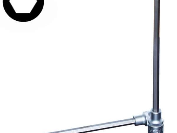 1/2"DR. HEX SOCKET BIT 6MM 220MML