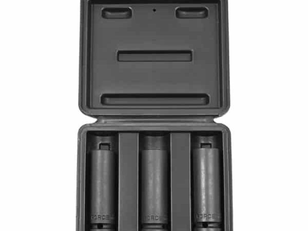 3PC 1/2"DR. THIN-WALL Wheel Nut 6PT. FLANK DEEP IMPACT SOCKET SET (17-21MM) (85MML)