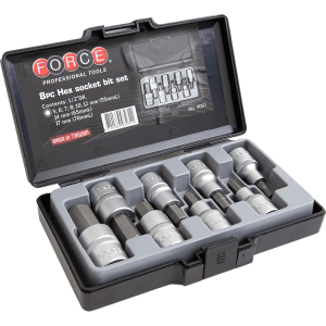 8PC 1/2″DR. HEX SOCKET BIT SET (5-17MM)