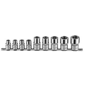 9PC STAR SOCKET SET (3/8″DR.E10-E14) (1/2″DR.E16-E24)