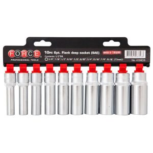 10PC 1/2″DR. 6PT. DEEP SOCKET SET (SAE) (3/8″-15/16″) 77MML