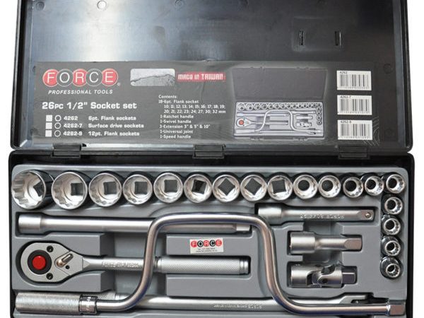 26PC 1/2"DR SOCKET SET 10-32MM 12PT.