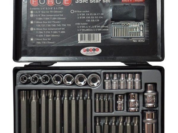 35PC 1/4" & 3/8" & 1/2" DR. STAR SET