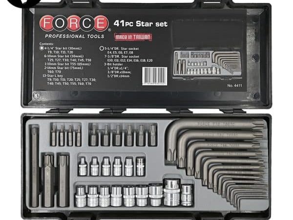 41PCS 1/4" & 3/8" & 1/2" DR. BIT SET