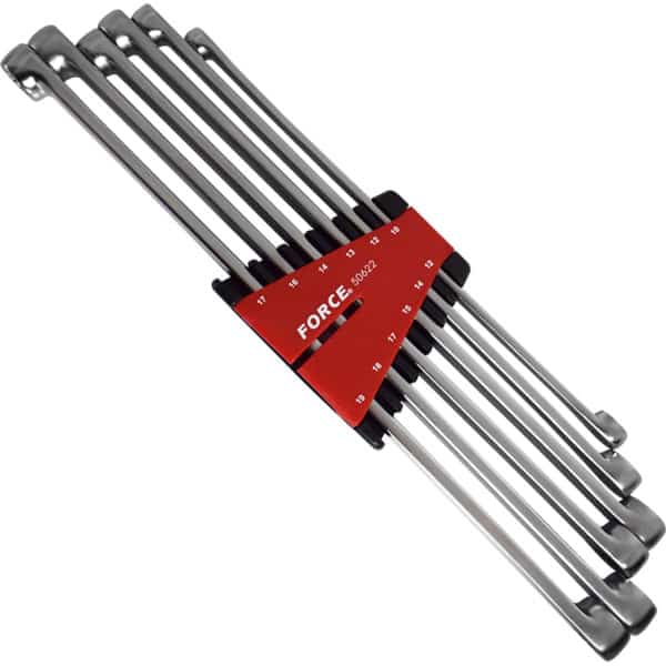 6PC EXTRA-LONG FLAT RING WRENCH SET (10X12-17X19MM)