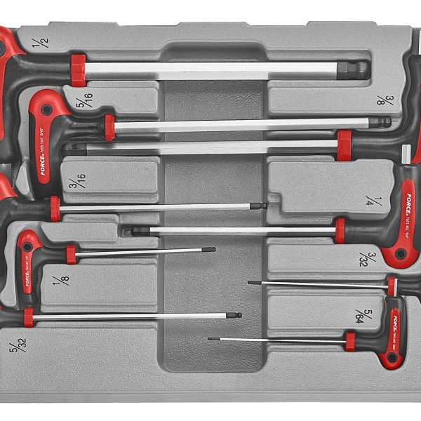 9pc Hex ball point grip key set (SAE)