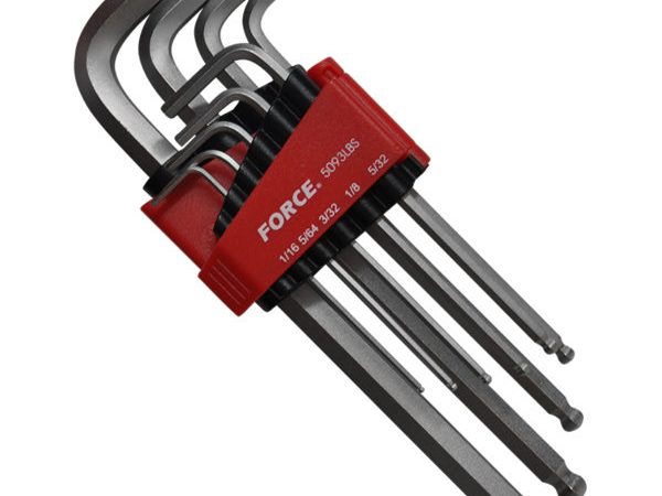 9PC LONG HEX BALL POINT KEY SET (SAE) 1/16"-3/8"