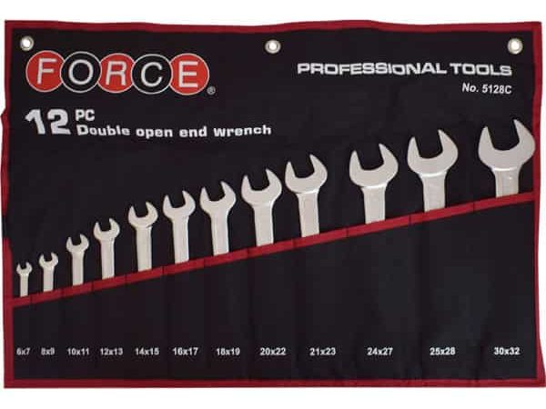 12PC DOUBLE OPEN END WRENCH SET (6X7MM-30X32MM)