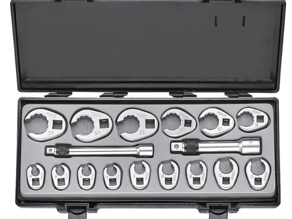 17PC CROWFOOT FLARE NUT WRENCH SET (10-22MM)