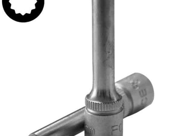 1/4"DR. 12PT FLANK DEEP SOCKET 6MM 50MML