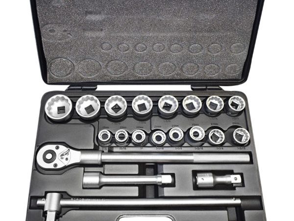20PCs 3/4"dr 12PT Socket Set 19-50mm
