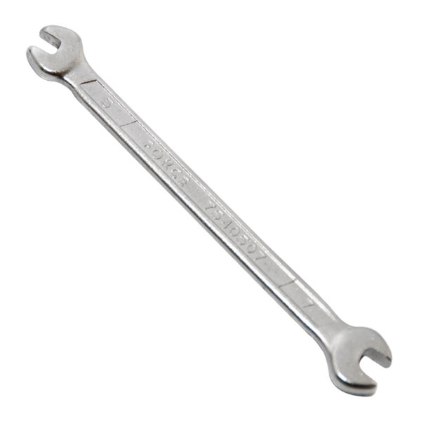 DOUBLE OPEN END WRENCH 5X7MM 123MML