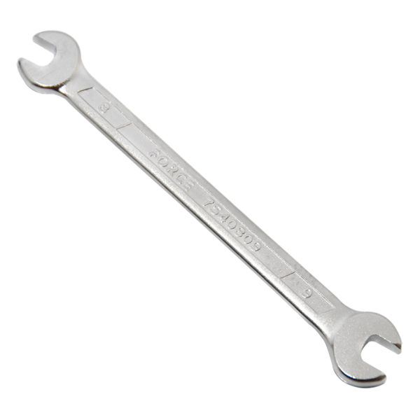 DOUBLE OPEN END WRENCH 8X9MM 141MML