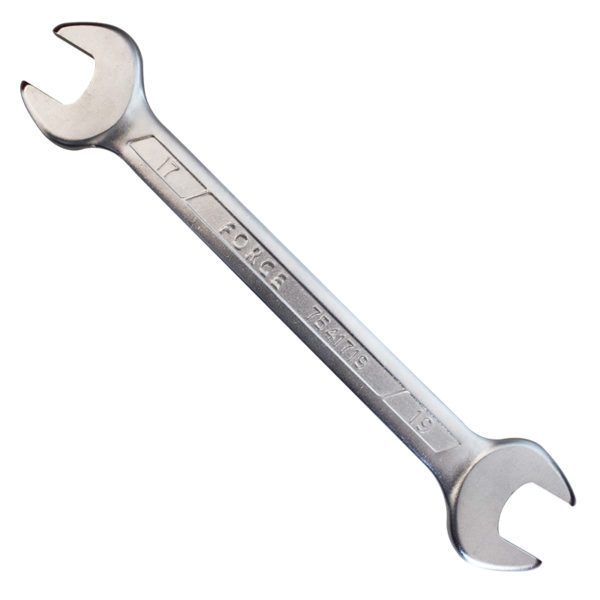 DOUBLE OPEN END WRENCH 17X19MM 220MML