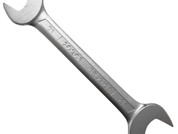 DOUBLE OPEN END WRENCH 21X26MM 255MML