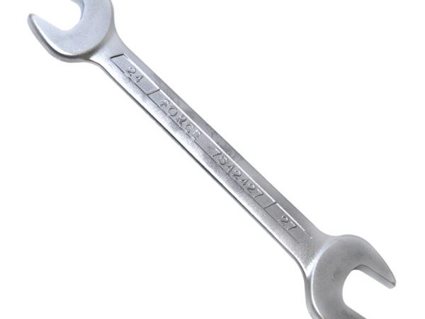 DOUBLE OPEN END WRENCH 24X27MM 265MML