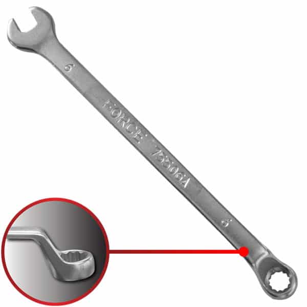 75* OFFSET COMBINATION WRENCH 6MM 130MML