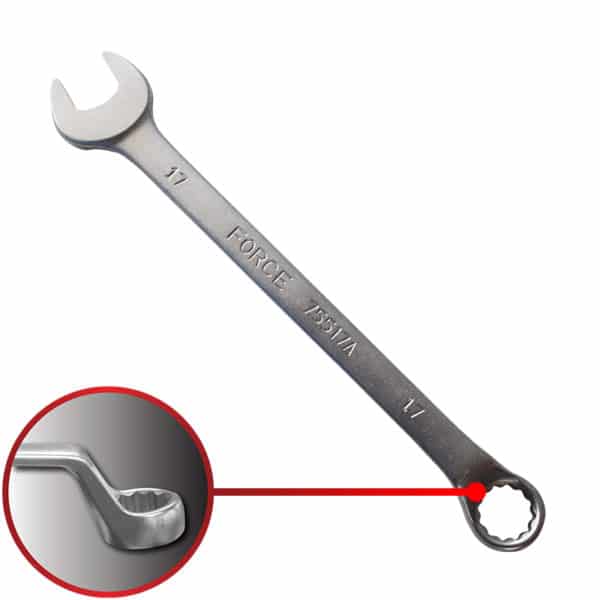 75* OFFSET COMBINATION WRENCH 17MM 230MML