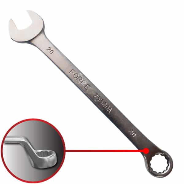 75* OFFSET COMBINATION WRENCH 20MM 270MML
