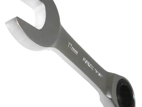 STUBBY FLAT RACTHET WRENCH 17MM 125MML