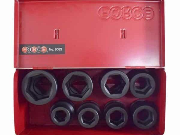 8PC 1"DR. 6PT. IMPACT SOCKET SET 22-46MM