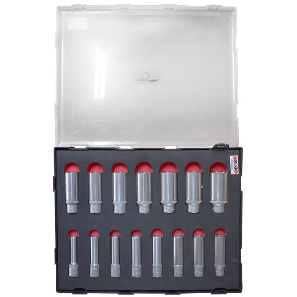 15pc 1/2" 6pt. Deep Socket Set