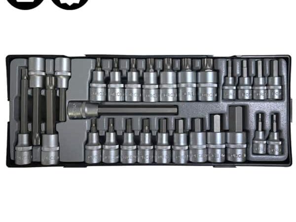 27PCs 1/2" & 3/8"dr Socket Bit Set