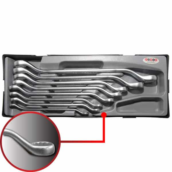 8PC Ring Spanner Set 8-24mm