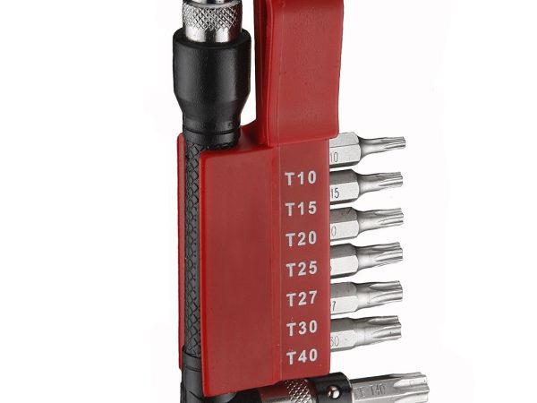 8PC 1/4" STAR BIT & HOLDER WRENCH SET T10-T40