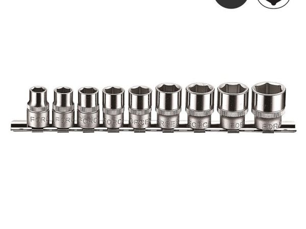 9PCS 3/8"DR SOCKET SET 3/8"-15/16" 6PT.