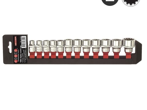12PC 3/8"'DR. SPLINE SOCKET SET (8-22MM)