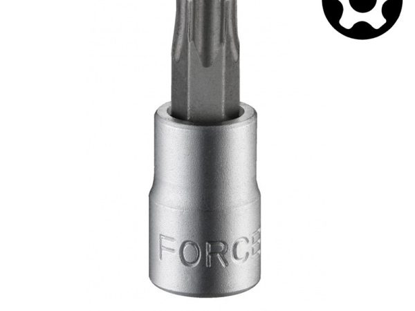 FORCE 1/4"DR. 5-SIDED STAR TAMPERPROOF SOCKET BIT TS10 32MML