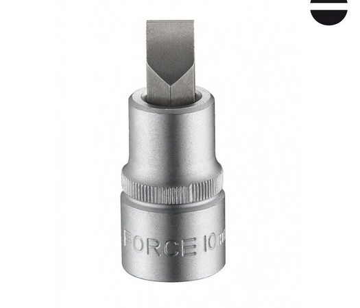 FORCE 3/8"DR. SLOTTED SOCKET BIT 1.5X5.5MM 50MML