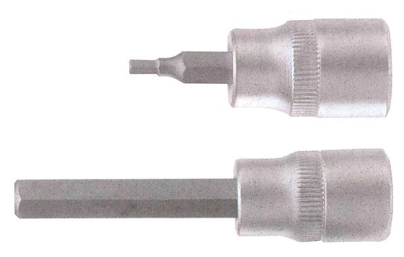 FORCE 3/8"DR. HEX SOCKET BIT 9MM 80MML