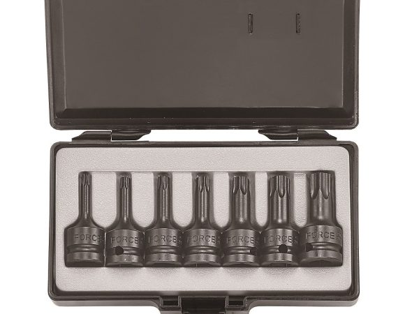 7PC 1/2"DR. STAR IMPACT SOCKET BIT SET (1-PIECE) (T30-T40) (60MML)
