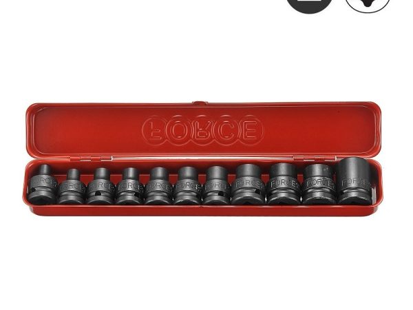 11PC 1/2"DR. STAR IMPACT SOCKET SET (E6-E24)