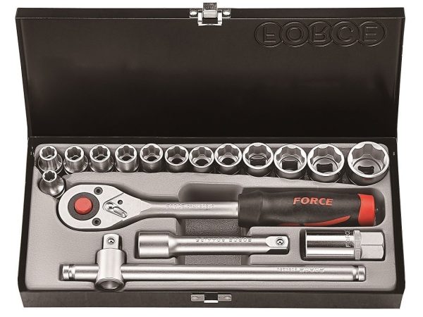 17PC 1/2"DR. SURFACE SOCKET COMBINATION SET (8-26MM)