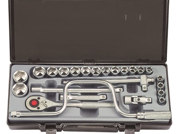 24PC 1/2"DR. 12PT. SOCKET COMBINATION SET (10-32MM)