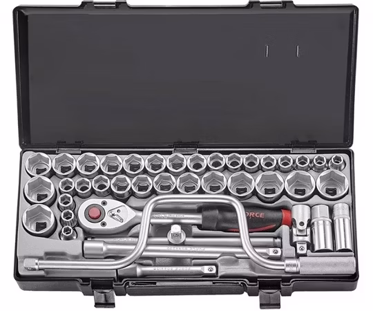 41PC 1/2"DR. 12PT SOCKET COMBINATION SET (10-32MM) (3/8"-1-1/4")