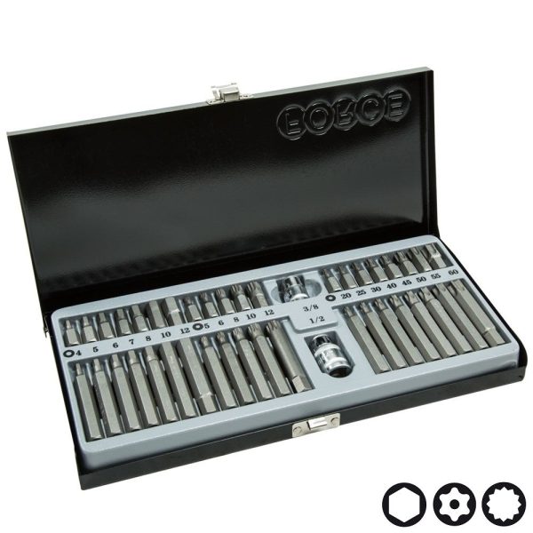 42PC 10MM TAMPERPROOF BIT SET T-20H~T-60H